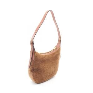 Celine Bag Fur Shoulder HELOISE Leather Brown